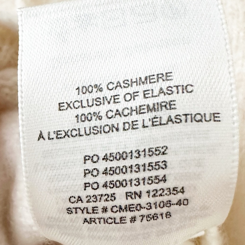 ARITZIA BABATON cream luxe cashmere crew sweater - Picture 5 of 5